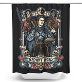 The Groovy Hero - Shower Curtain