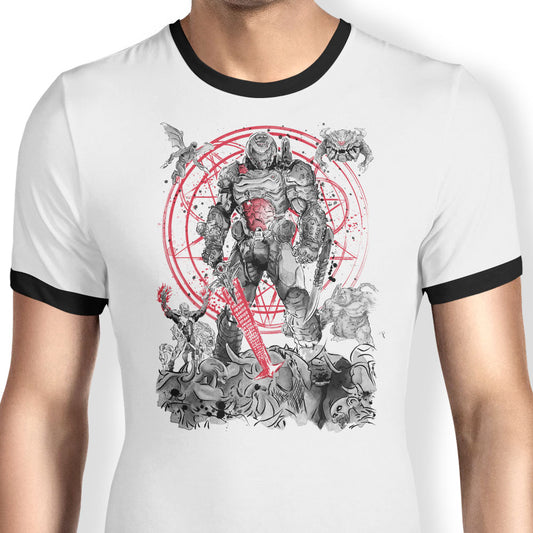 The Hell Walker - Ringer T-Shirt