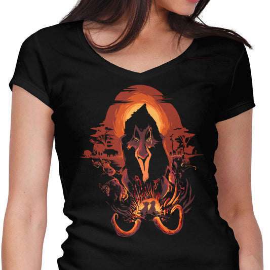The King is Dead - Women's V-Neck
