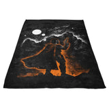 The Lone Hunter - Fleece Blanket