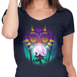 The Moon and the Mask - Women's V-Neck