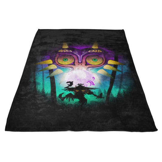 The Moon and the Mask - Fleece Blanket