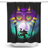 The Moon and the Mask - Shower Curtain