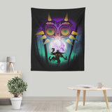 The Moon and the Mask - Wall Tapestry