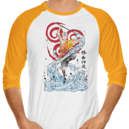 The Power of the Air Nomads - 3/4 Sleeve Raglan T-Shirt