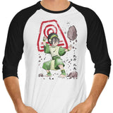 The Power of the Earth Kingdom - 3/4 Sleeve Raglan T-Shirt