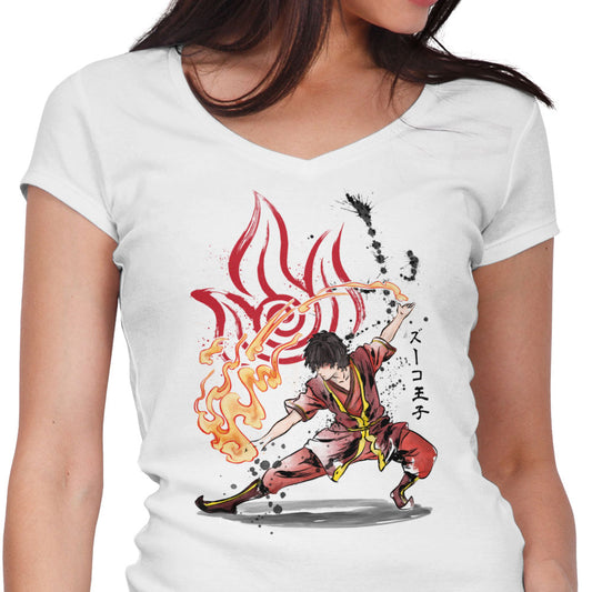 The Power of the Fire Nation - Women's V-Neck