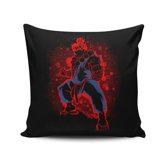 The Raging Demon - Throw Pillow