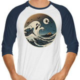 The Spooky Wave - 3/4 Sleeve Raglan T-Shirt