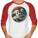 The Spooky Wave - 3/4 Sleeve Raglan T-Shirt