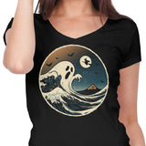 The Spooky Wave - Women's V-Neck
