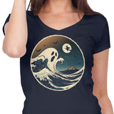 The Spooky Wave - Women's V-Neck