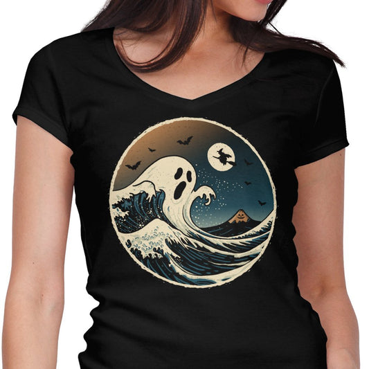 The Spooky Wave - Women's V-Neck