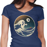 The Spooky Wave - Women's V-Neck