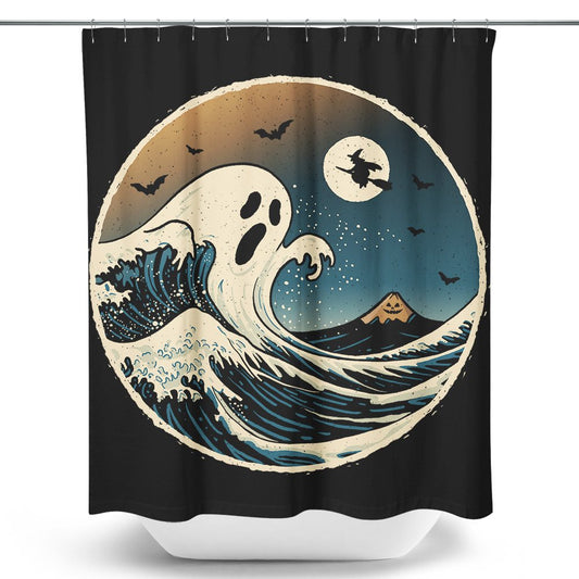 The Spooky Wave - Shower Curtain