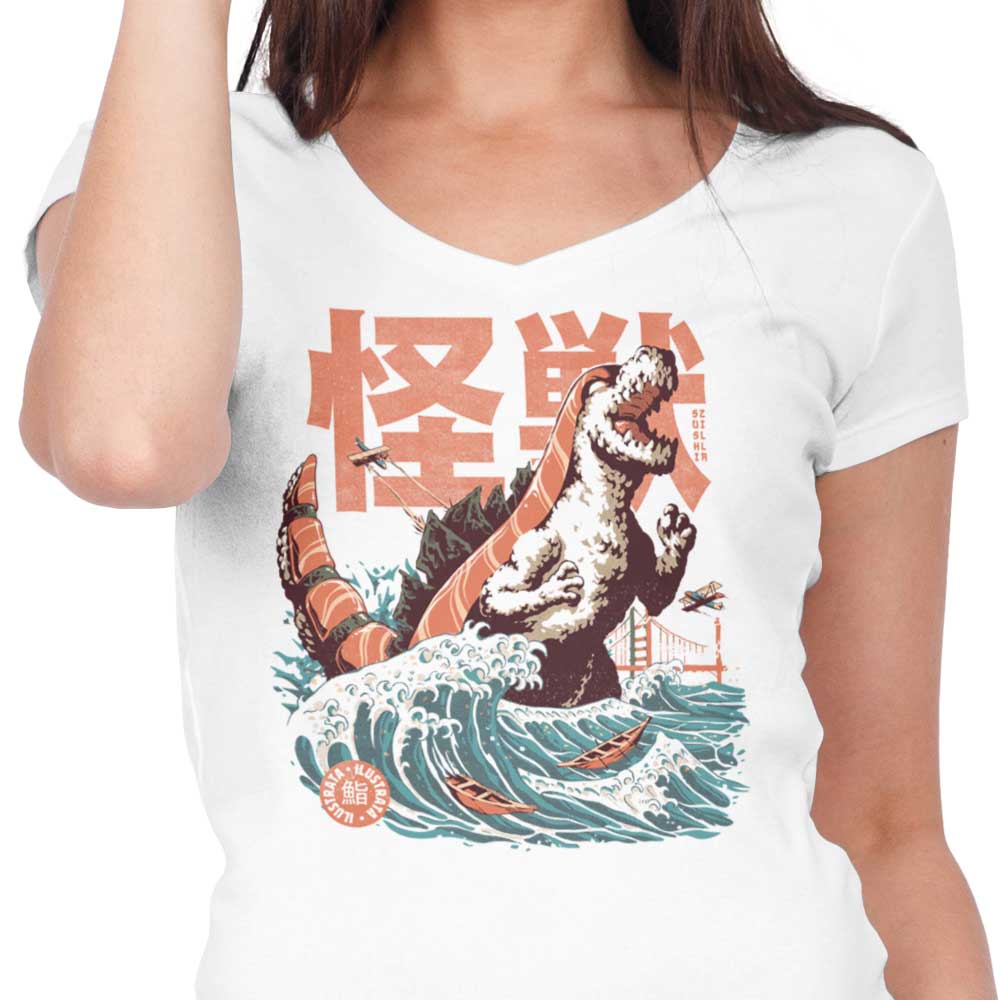 The Sushizilla - Women's V-Neck