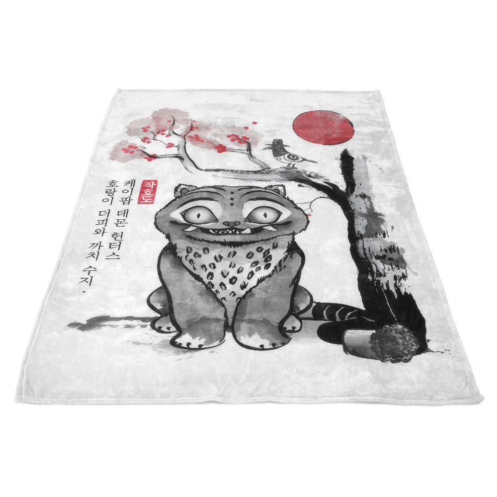 The Tiger and the Magpie - Fleece Blanket