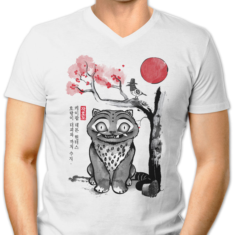 The Tiger and the Magpie - Men's V-Neck