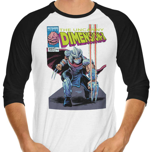 The Uncanny Dimension X - 3/4 Sleeve Raglan T-Shirt