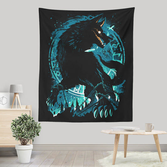 The Wolf of Fate - Wall Tapestry