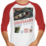 The World of Dinosaurs - 3/4 Sleeve Raglan T-Shirt