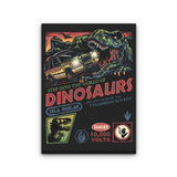 The World of Dinosaurs - Canvas Print