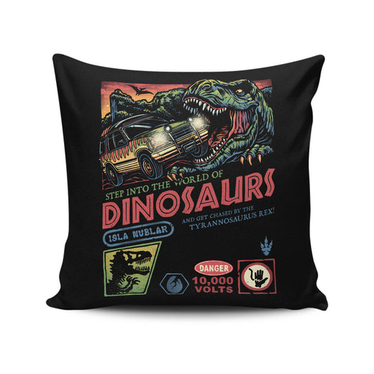 The World of Dinosaurs - Throw Pillow
