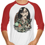 This Girl Can Fight - 3/4 Sleeve Raglan T-Shirt