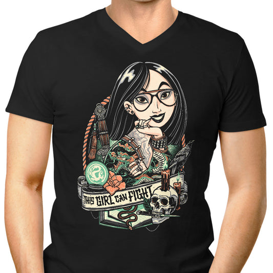 This Girl Can Fight - Men's V-Neck