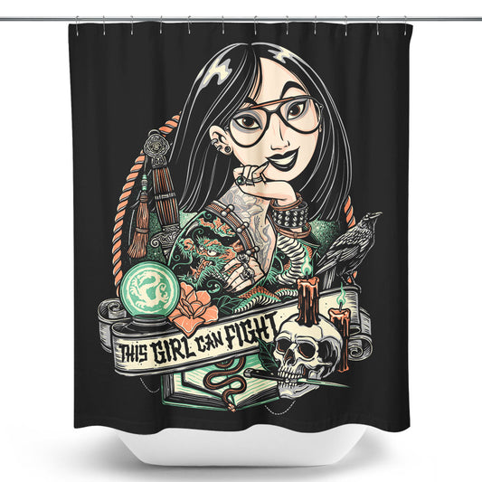This Girl Can Fight - Shower Curtain