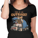 This is an Outrage - Women's V-Neck