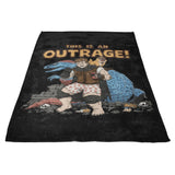 This is an Outrage - Fleece Blanket