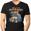 This is an Outrage - Men's V-Neck