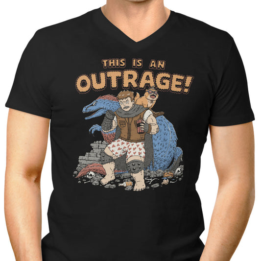 This is an Outrage - Men's V-Neck