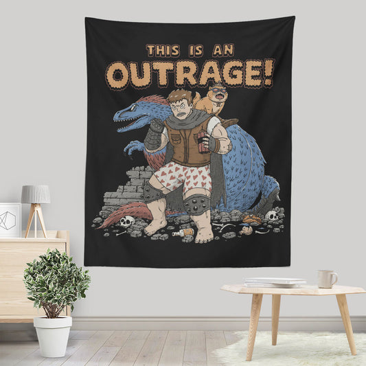 This is an Outrage - Wall Tapestry