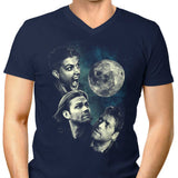 Three Super Moon - Men's V-Neck