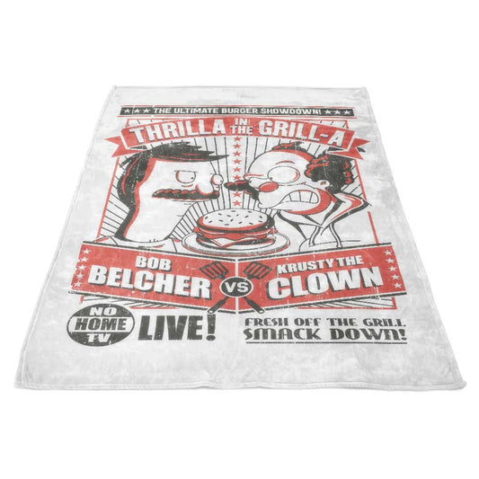 Thrilla in the Grill-a - Fleece Blanket