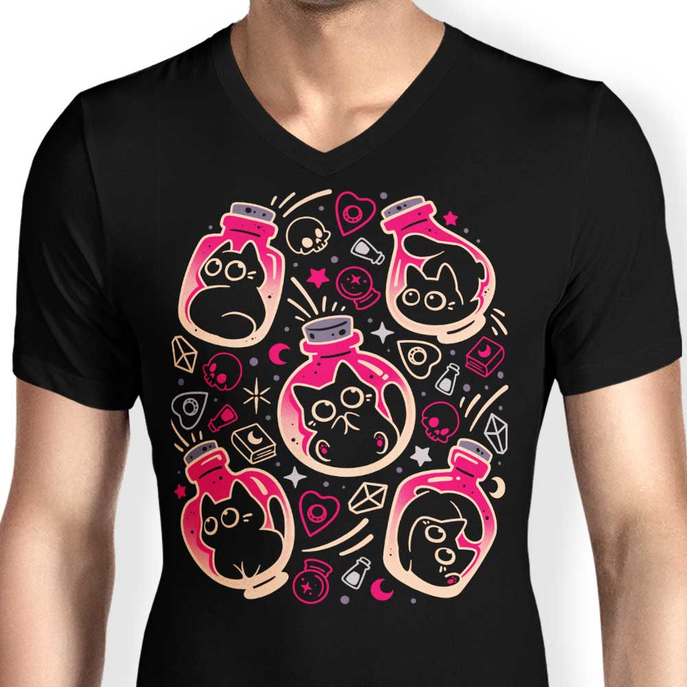 Tiny Bottled Kittens - Men's V-Neck