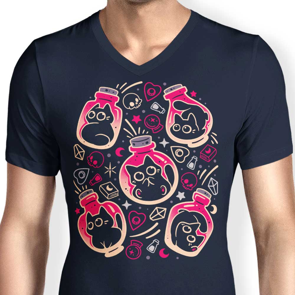 Tiny Bottled Kittens - Men's V-Neck