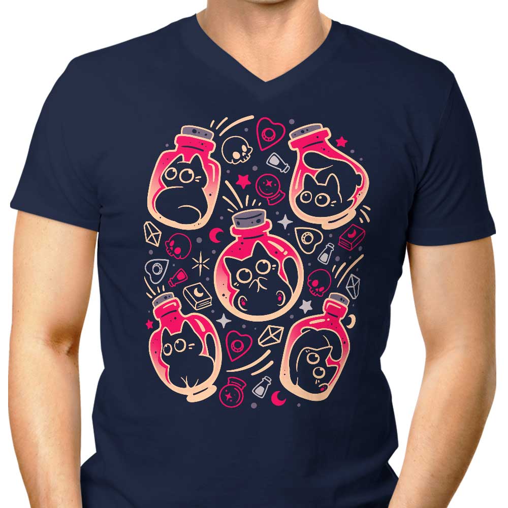 Tiny Bottled Kittens - Men's V-Neck