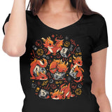Tiny Dragon Dice - Women's V-Neck