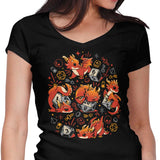 Tiny Dragon Dice - Women's V-Neck