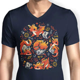 Tiny Dragon Dice - Men's V-Neck