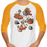 Tiny Dragons Party - 3/4 Sleeve Raglan T-Shirt