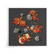 Tiny Dragons Party - Canvas Print