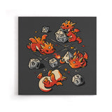 Tiny Dragons Party - Canvas Print