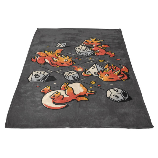 Tiny Dragons Party - Fleece Blanket