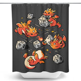 Tiny Dragons Party - Shower Curtain