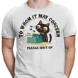 To Whom it May Concern - Men's Apparel