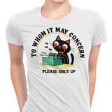 To Whom it May Concern - Women's Apparel